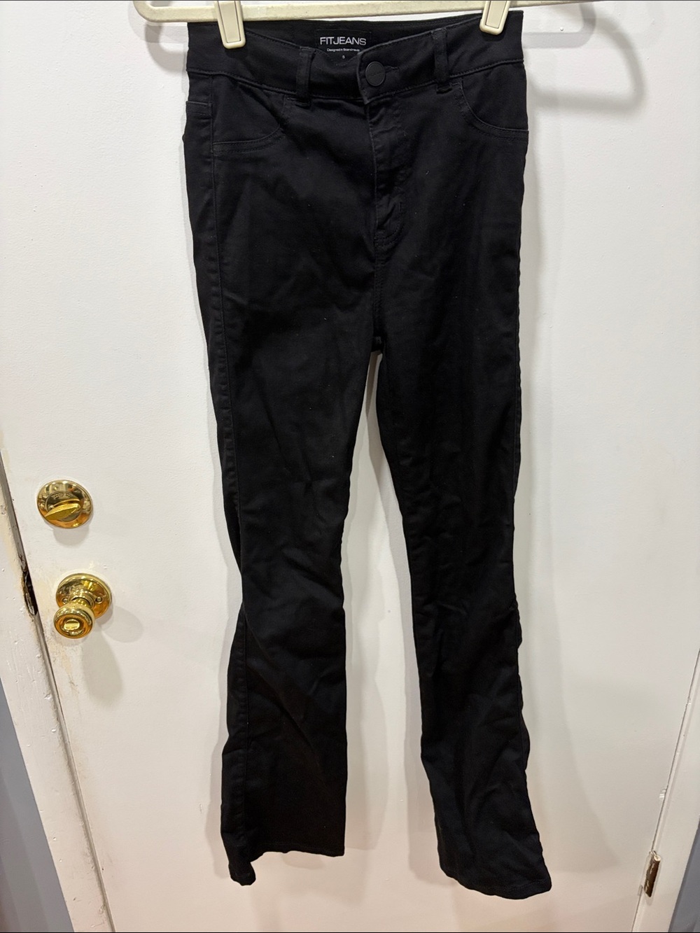 FITJEANS Black Stretch Flare Pants